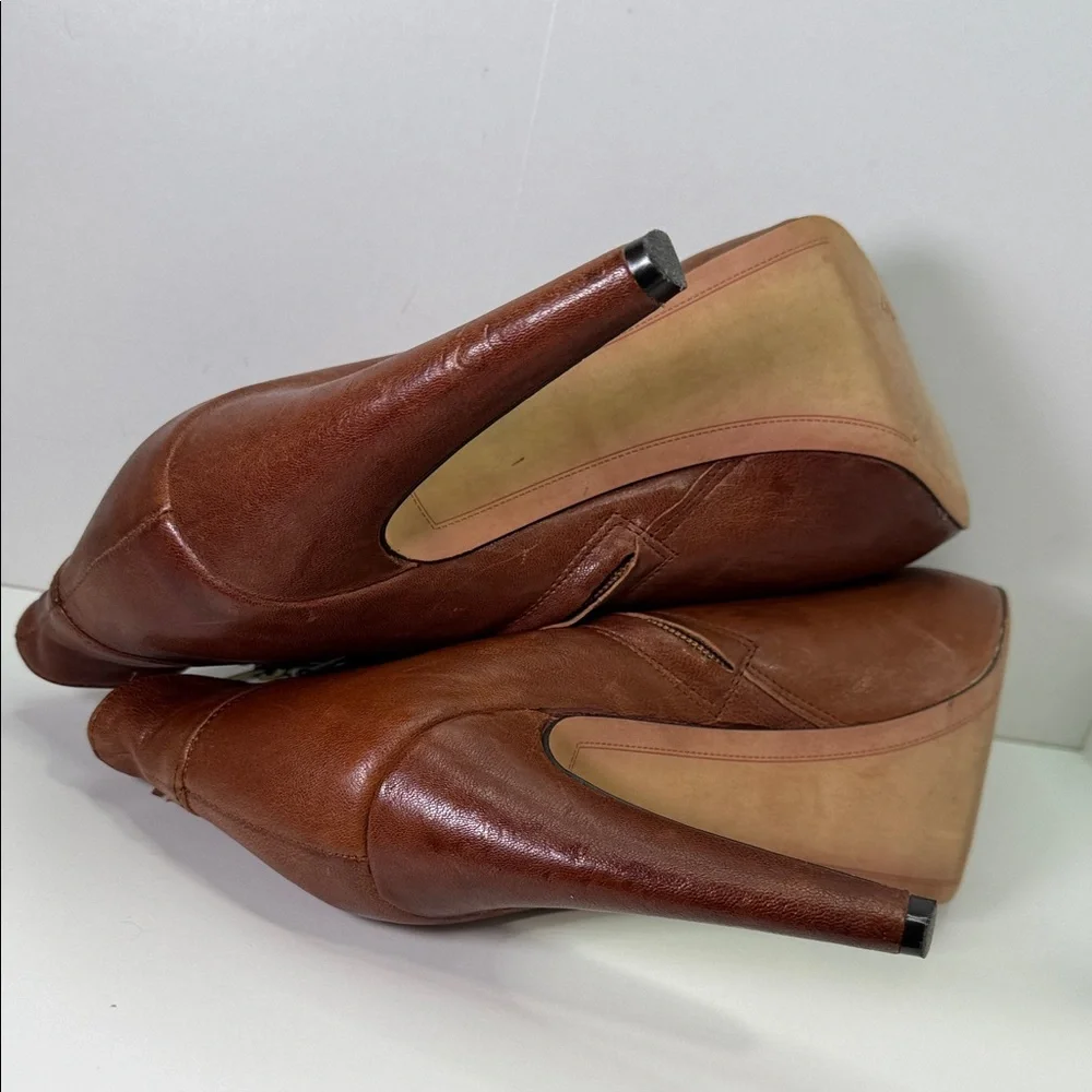 Sam Edelman Brown Leather Ankle Boots size 9.5 - Picture 7 of 13